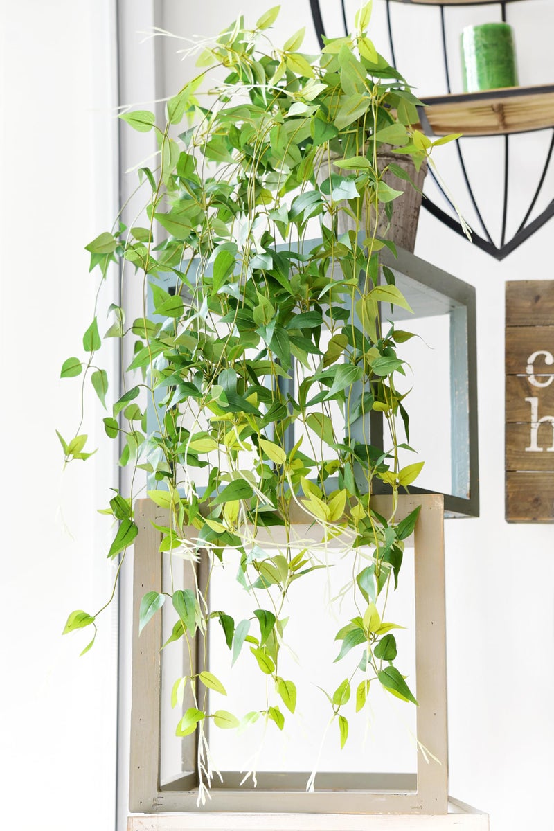 FiveSeasonStuff Versatile Decor Delight: Lush 28ft 10-Vine Set of Elegant Artificial Silk Clematis Leaves for Any Occasion or Event - Image 3